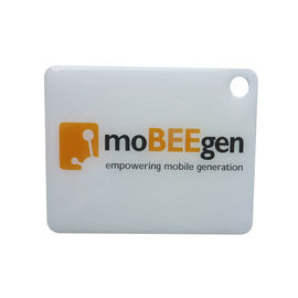 মোবাইল ফোন লেসার এনগ্র্যাড লোগো জন্য প্রোগ্রামযোগ্য RFID Epoxy ট্যাগ কীচেন