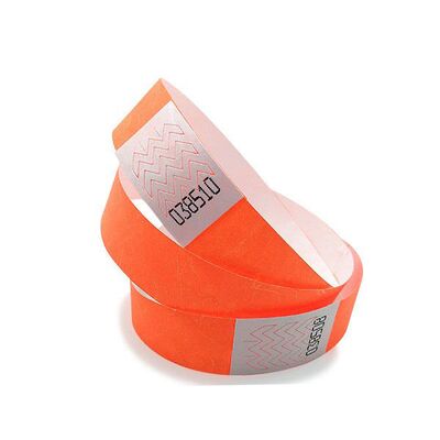 কাস্টম প্রিন্টিং লোগো ওয়াটারপ্রুফ কাগজ আরএফআইডি আঙ্গুলের বেলচা গরম স্ট্যাম্পিং এককালীন টাইভেক ব্রেসলেট পার্টি টিকেট আঙ্গুলের বেলচা আইডি ব্যান্ড