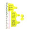 লাইভস্টক ম্যানেজমেন্ট টিপিইউ 10 মি রিডিং রেঞ্জ পশুর ভেড়া ছাগলের কানের ট্যাগ ব্র্যাকোড সহ